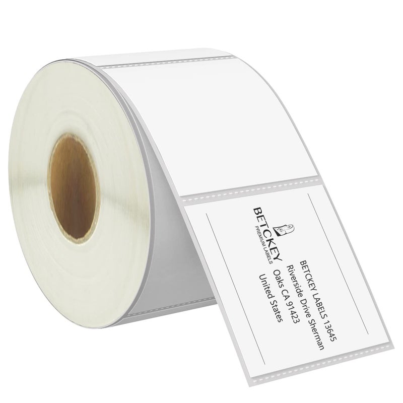 BETCKEY - 2" x 1.5" (51 mm x 38 mm) UPC Barcode & Address Labels Compatible with Zebra & Rollo Label Printer,Premium Adhesive & Perforated [1 Rolls, 1000 Labels] - Image 1